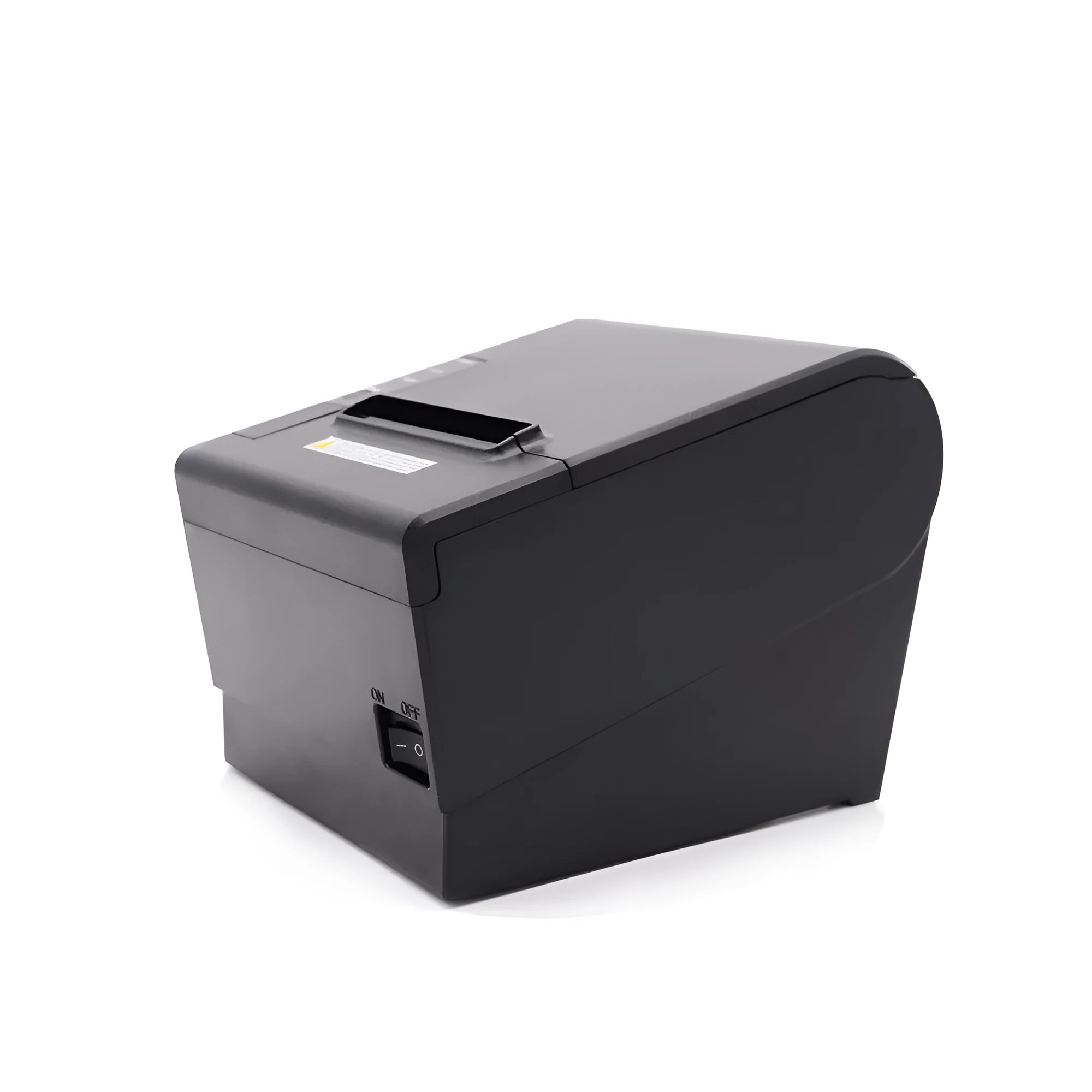 Minimally designed 80mm kitchen receipt thermal printer with Ethernet interface, size 215x205x160mm