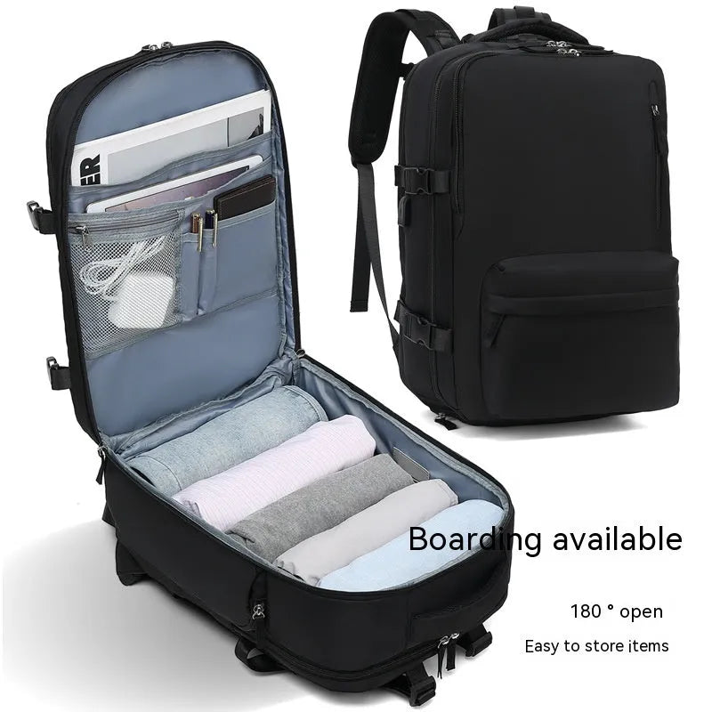 Waterproof nylon mummy backpack in multiple colour options showing large capacity travel bag