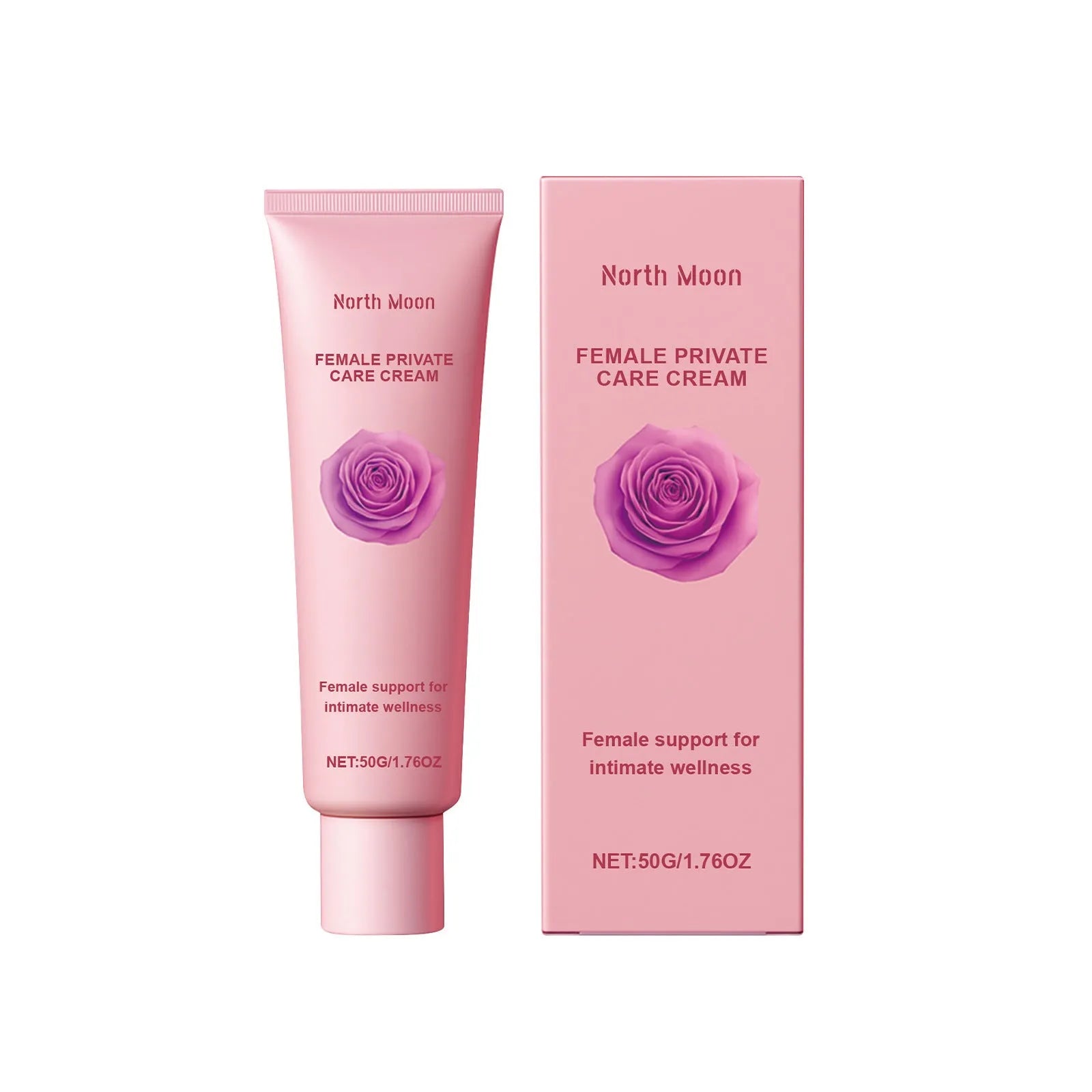 50g jar of gentle moisturising cream with rose and peppermint extracts for daily skincare