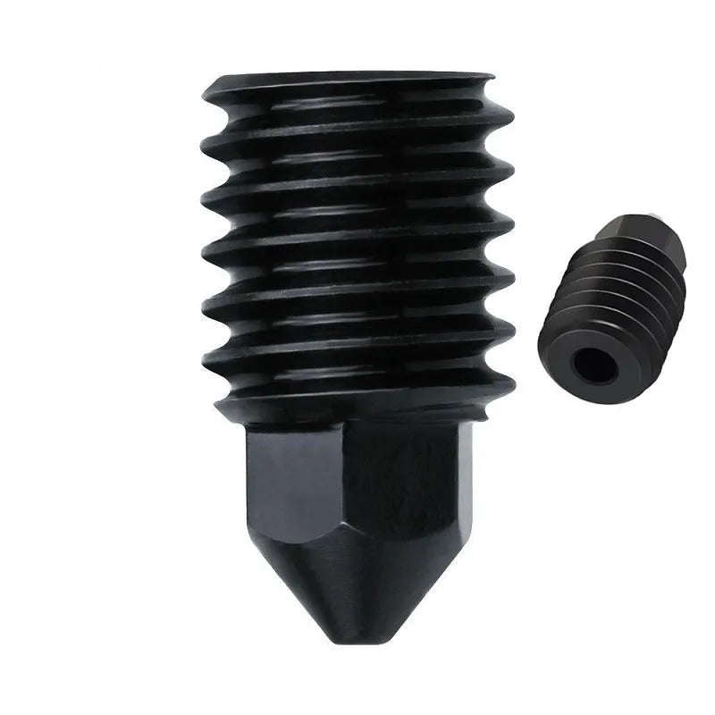 Bambu Lab A1 Mini 3D printer hardened steel hot end nozzle assembly with silicone sleeve