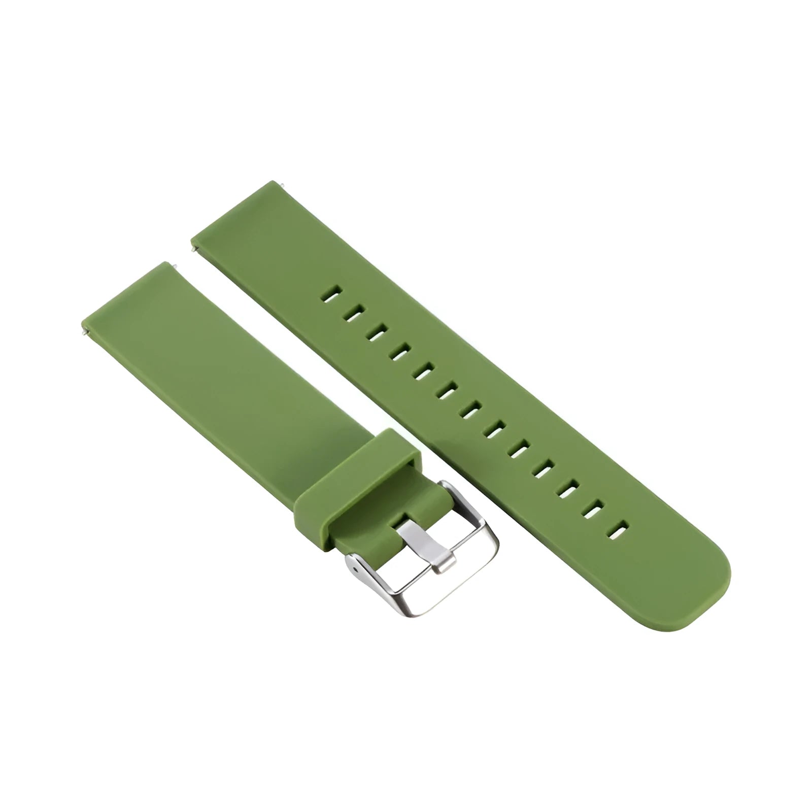 Solid colour silicone replacement strap for Garmin Forerunner 245 watch on a grey background.