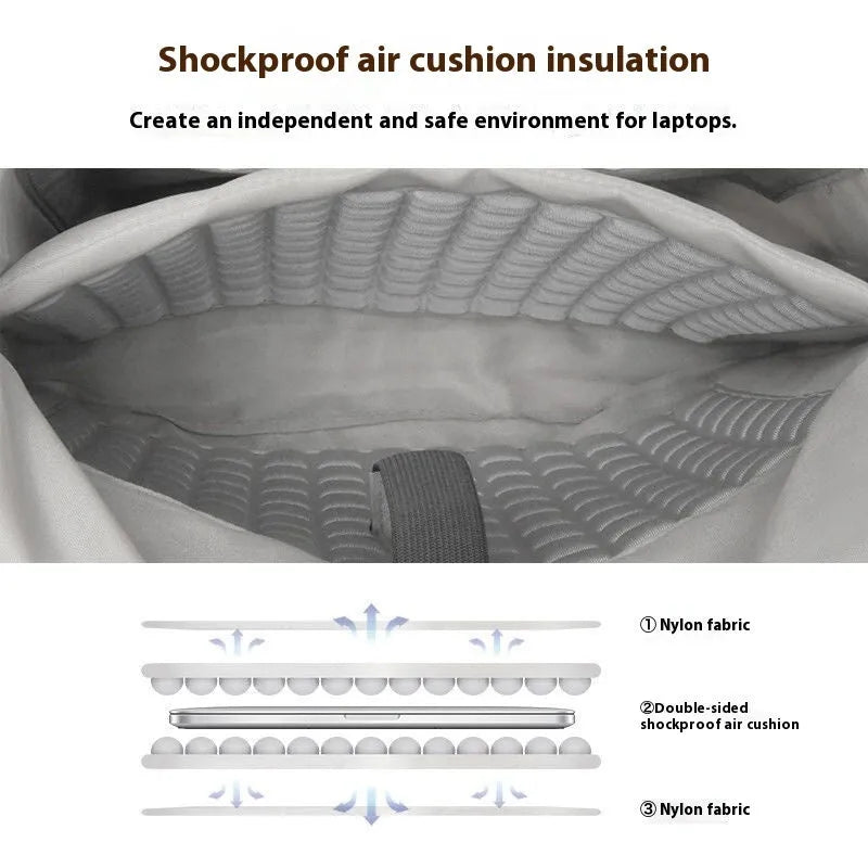Shockproof waterproof nylon laptop inner liner bag in medium and large sizes
