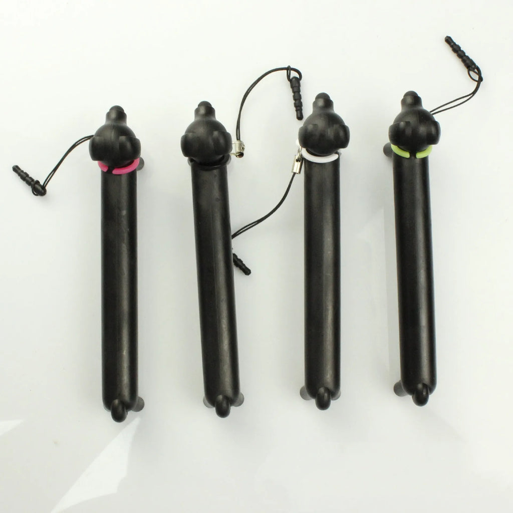 Black dog-shaped touch screen stylus pen with extendable design and phone stand function
