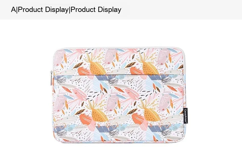 White PU leather 14 inch waterproof laptop inner bag with anti-seismic protection