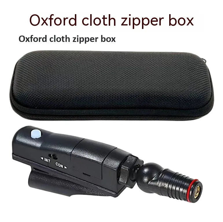 Golf putter laser aiming instrument showing laser sight alignment for putting practice