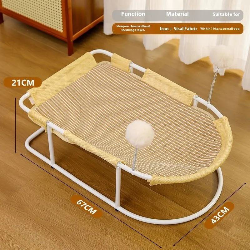 Large grey fabric kennel with breathable bracketed sides for cats and puppies.