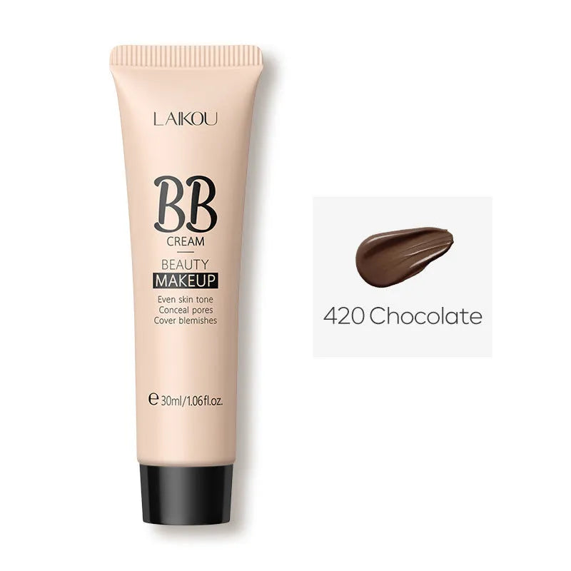 Natural Makeup Hose BB Cream 30ml tube with nine skin tone shade options showing concealer properties