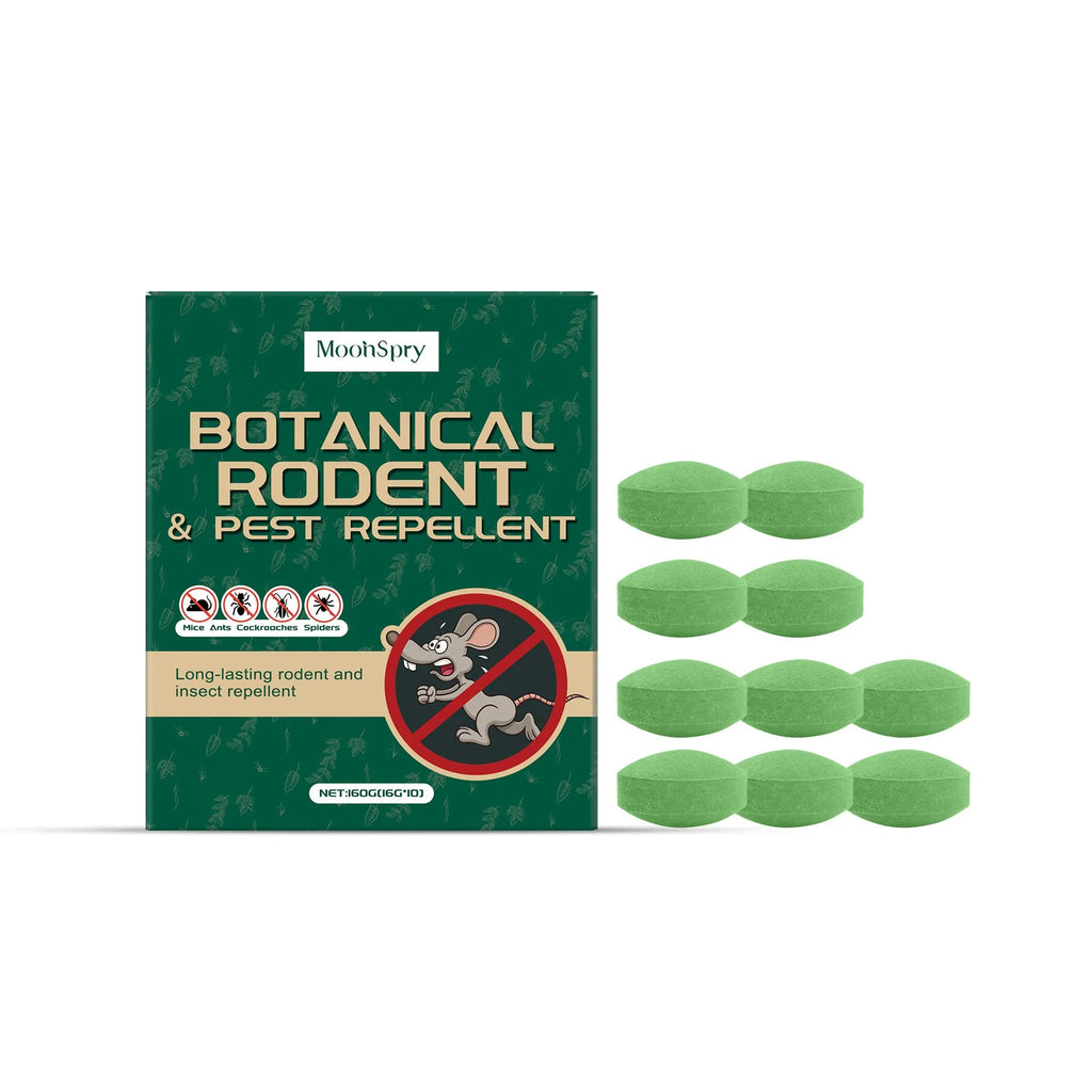 10 anti-mouse repellent pills in 16g units with 3 mesh storage bags for warehouse and household protection