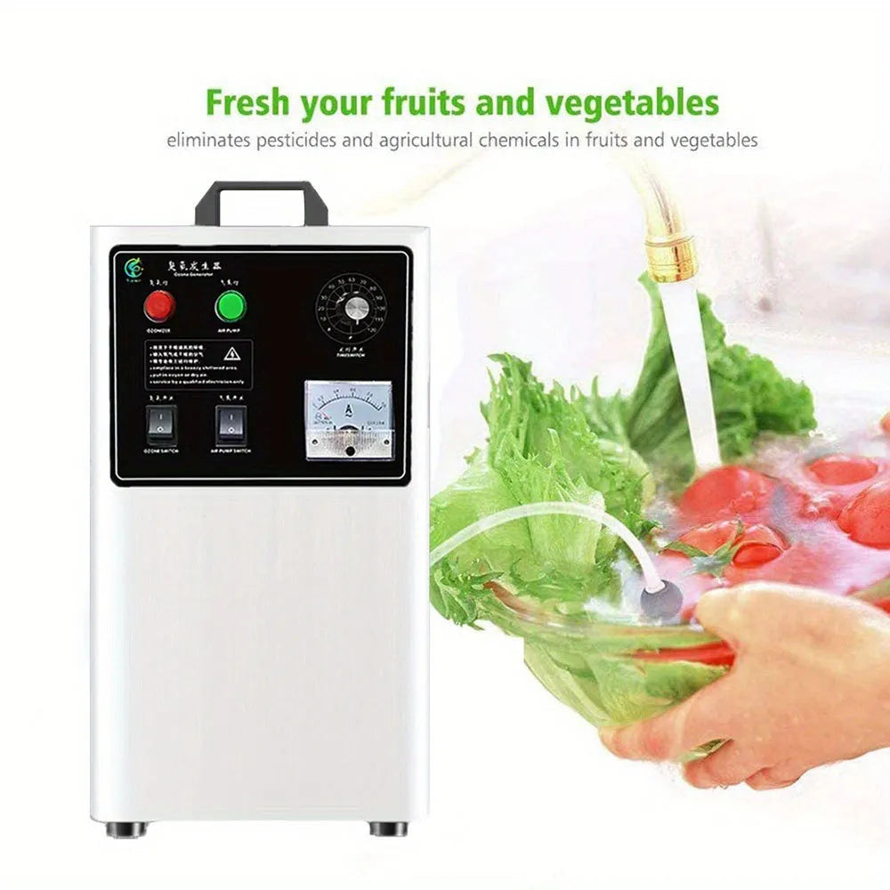 Household fruit and vegetable ozone generator with 20g/h capacity and air-cooled cooling system