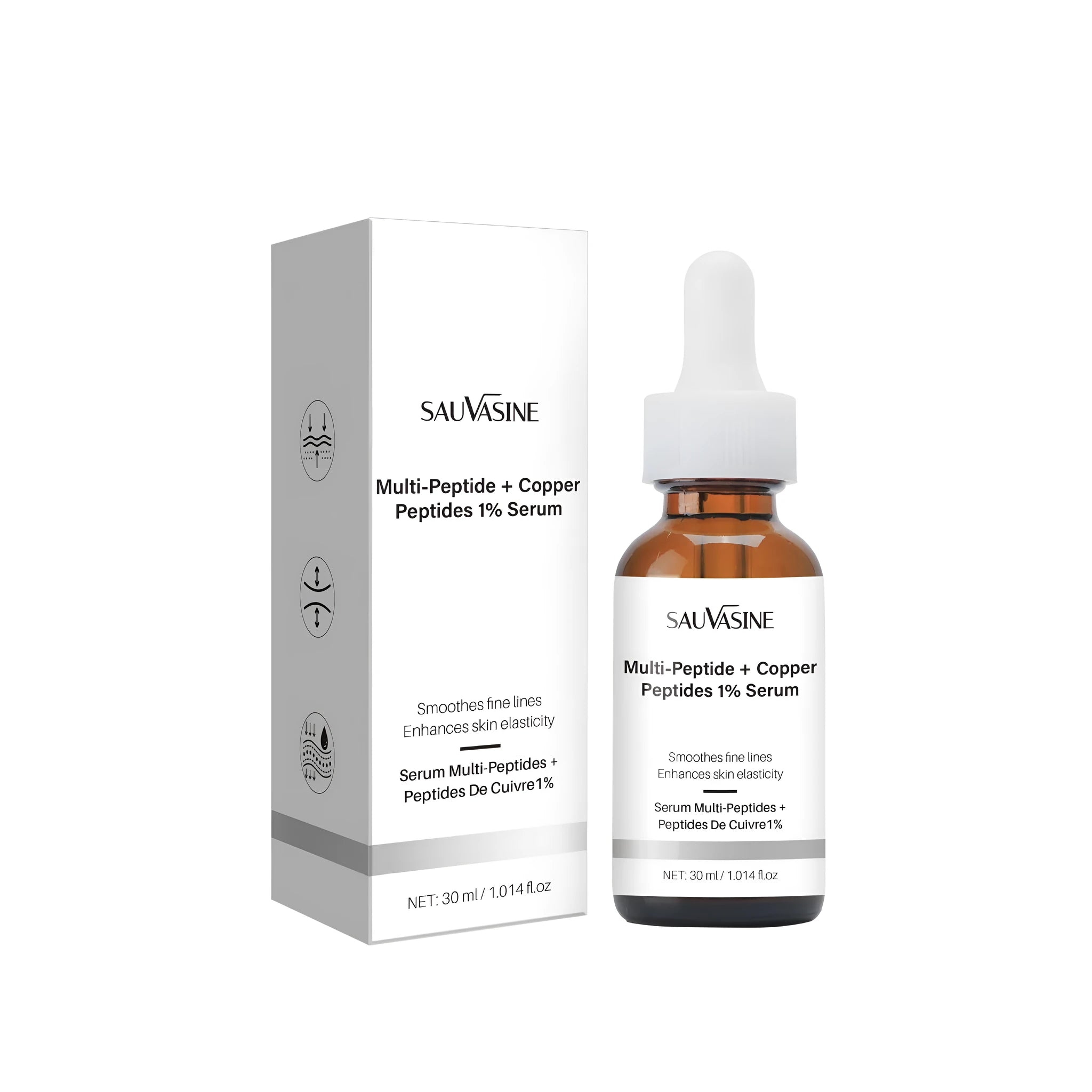 30ml bottle of moisturising care oil for skin with oil-fading and wrinkle-reducing properties.
