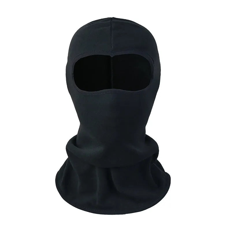 Cotton motorcycle head cover in street-style dome cap design with matching gloves