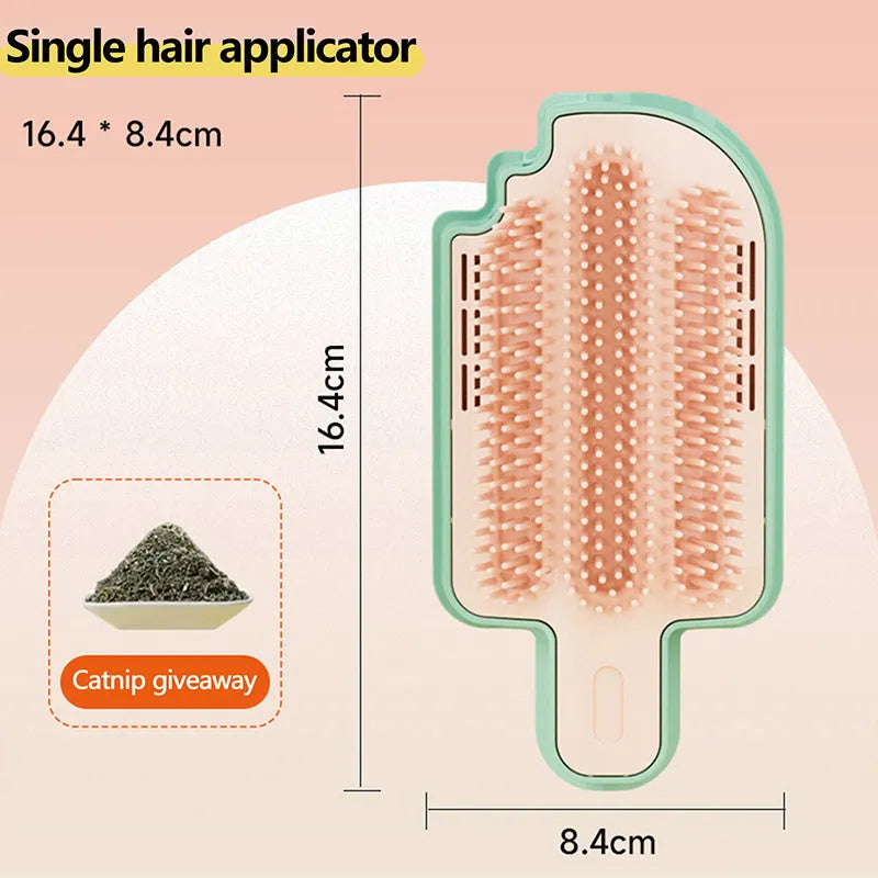 Ice cream cone shaped cat scratching post with textured surface for grooming and scratching