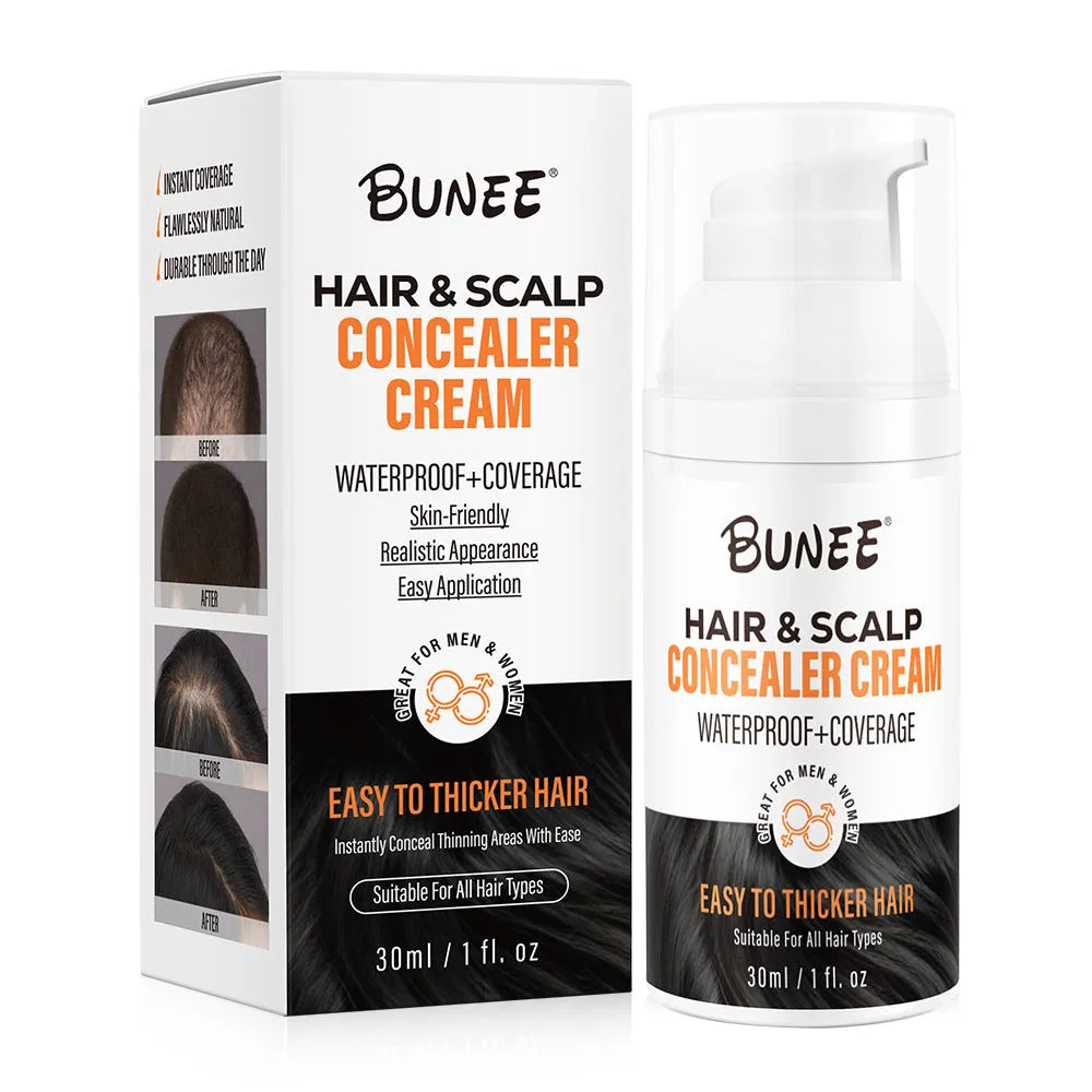 30ml scalp concealer pomade container for thinning hair coverage and hairline gaps.
