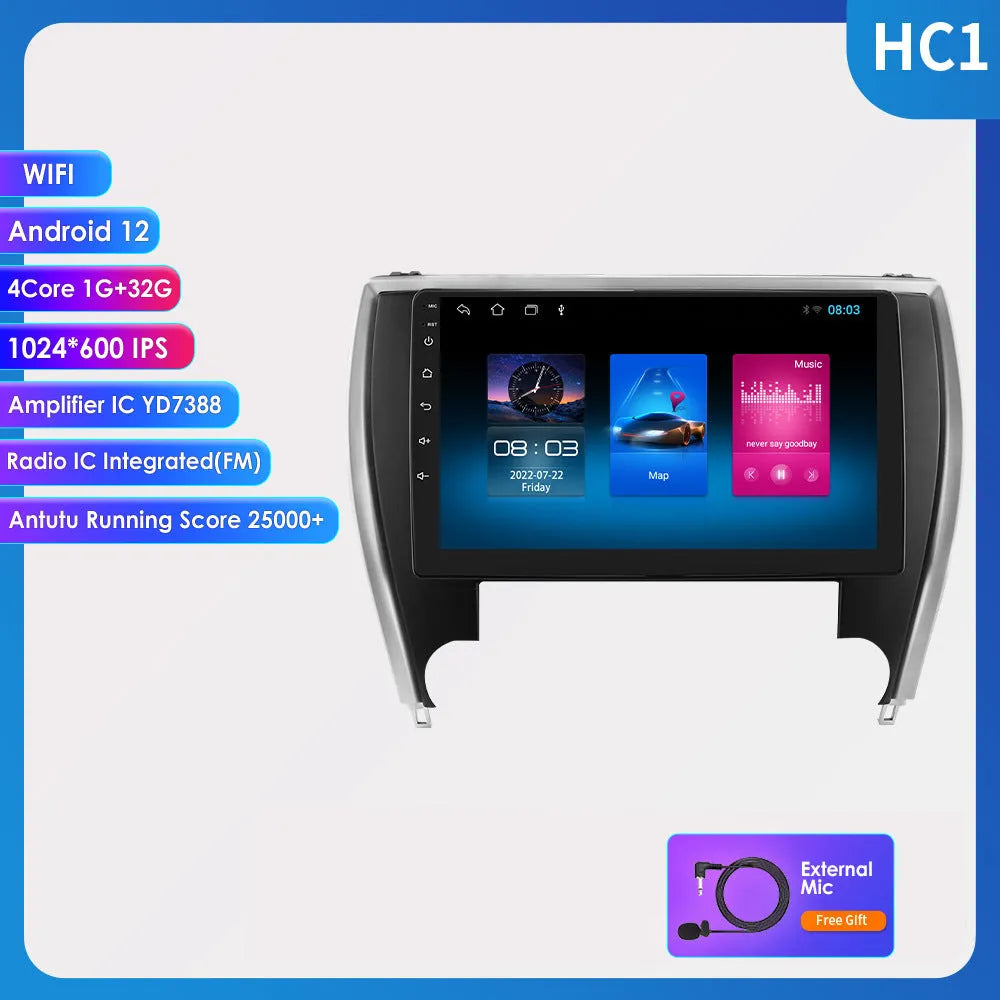 10-inch car navigation system for Toyota Camry 2015 dashboard installation
