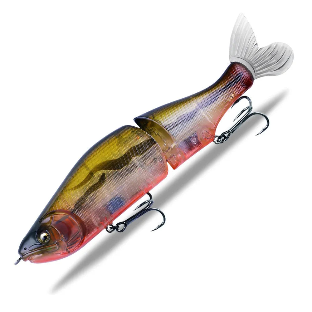 185mm hard plastic fishing swim bait lure for bass fishing in one of fifteen colour options