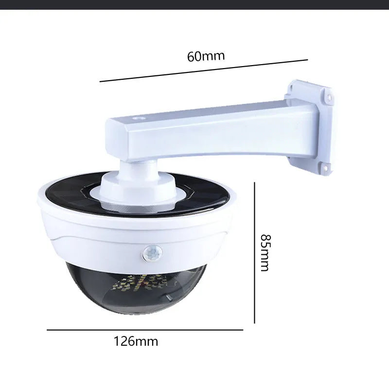 Outdoor LED solar simulation monitor lamp with waterproof induction for courtyard and road security lighting