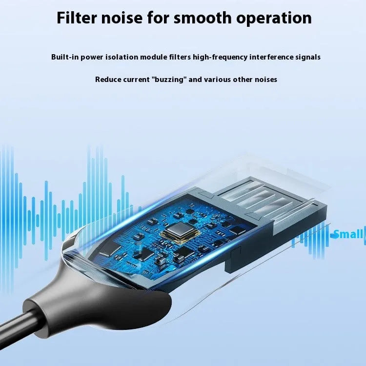 USB car Bluetooth receiver with zinc alloy USB connector and copper 3.5mm plug