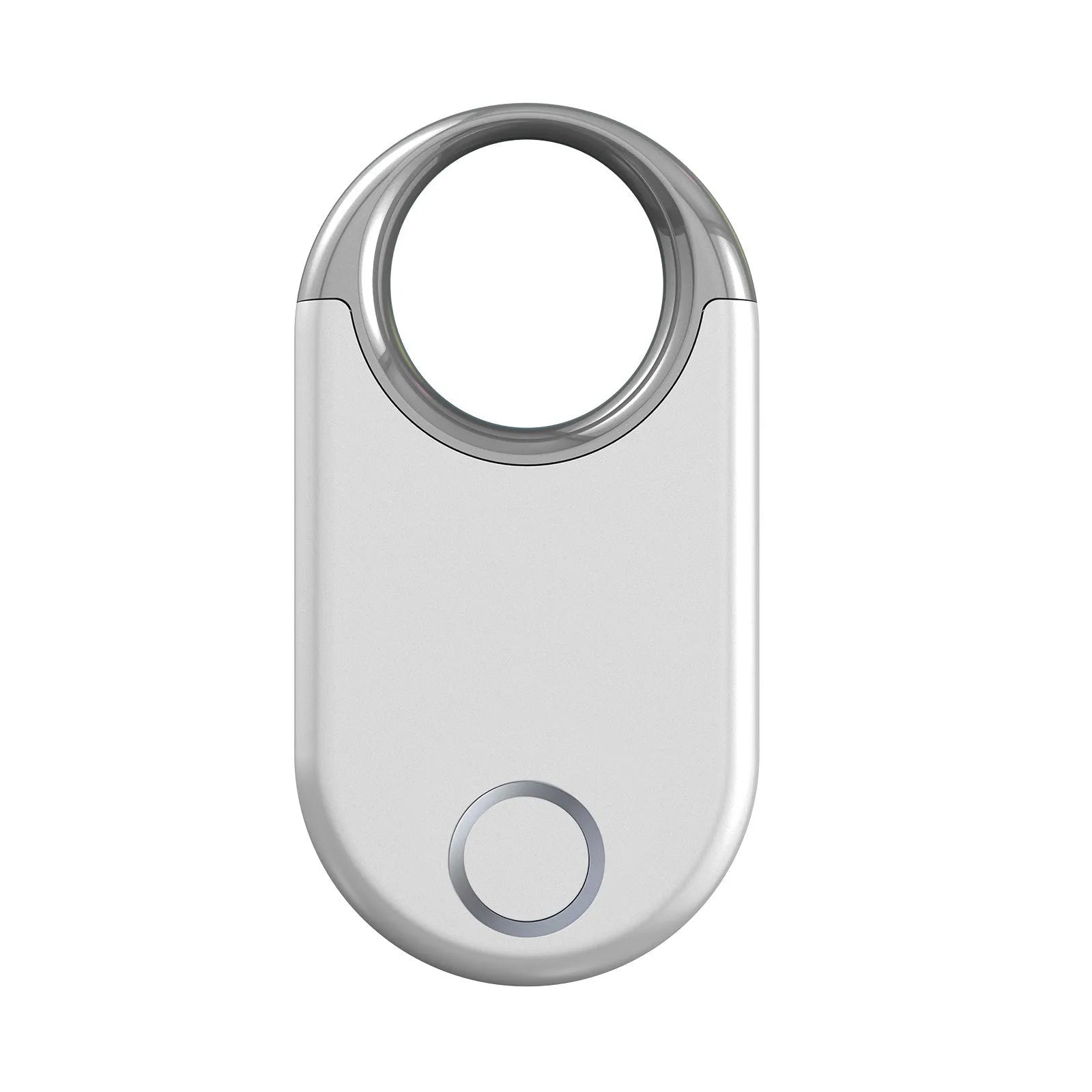 Compact black and white GPS tracker for pets and children with USB port