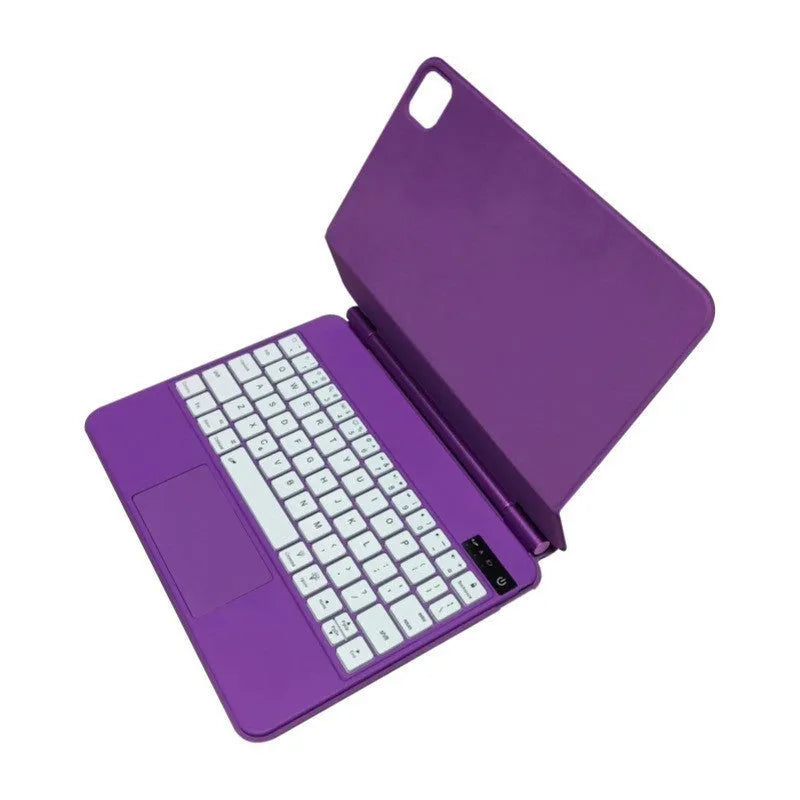 Suspension Magic Control magnetic Bluetooth keyboard case attached to an iPad Pro in black colour.