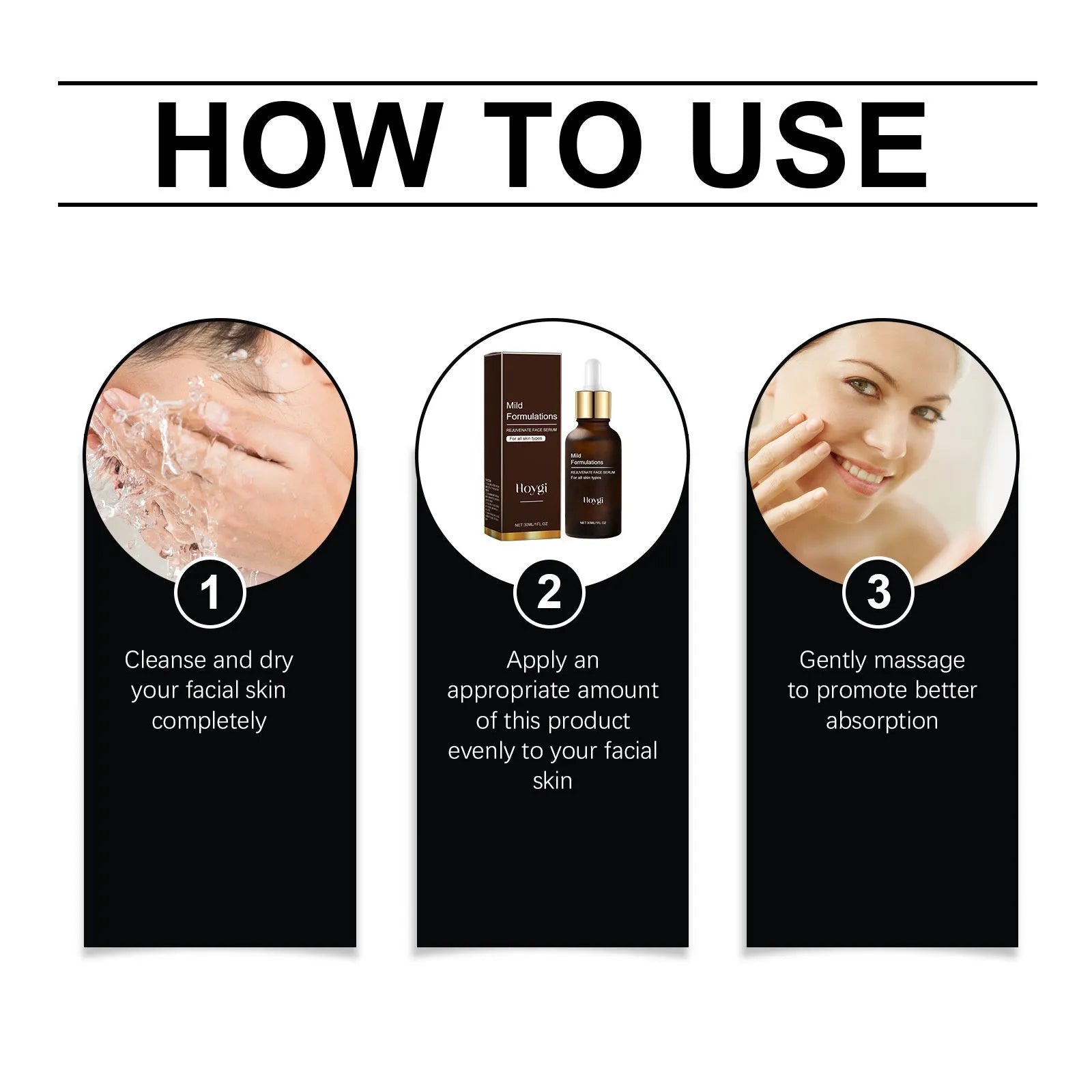 30ml bottle of facial skin care essence with hyaluronic acid and arbutin.
