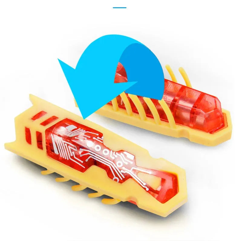 Electric bug cat toy in PVC with 12 angular legs and LR44 battery for random movement
