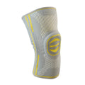 Cotton mountaineering knee pad in blue colour showing sports protection design