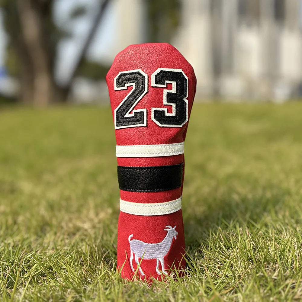 Wooden pole design golf club sleeve set with four headcovers in choice of colours