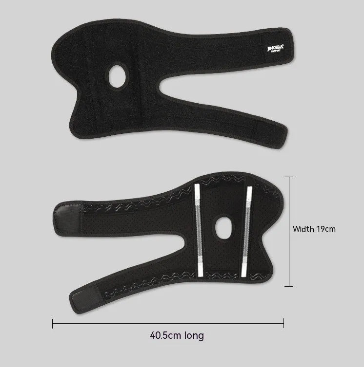 Black adjustable pressure sports elbow guard for training and outdoor athletic activities