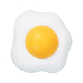 Organic catnip ball toy in fried egg and poached egg designs with wall mount capability