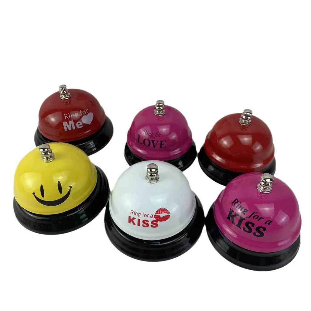 Iron game bell in various colours for classroom and restaurant use