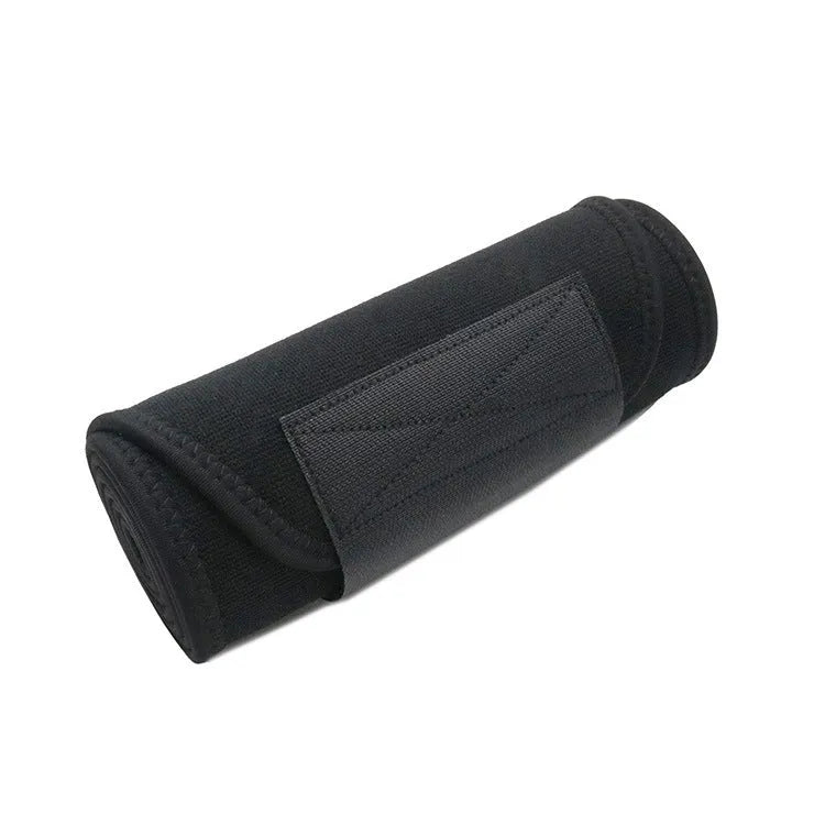Neoprene lumbar support fitness belt in black, blue, or pink colours for waist protection during workouts