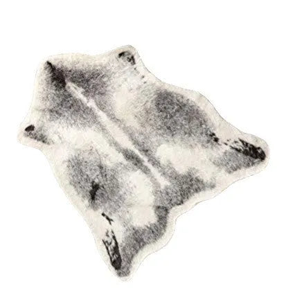 Light Luxury Floor Mat Imitation Cashmere Home Bedroom Cooling Bedside Blanket Cute Animal Print Leopard Zebra Tiger Pattern Washable Carpet Mat