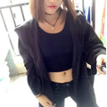 Plus size women's thin cotton coat in loose fit with lace detailing for spring and autumn wear