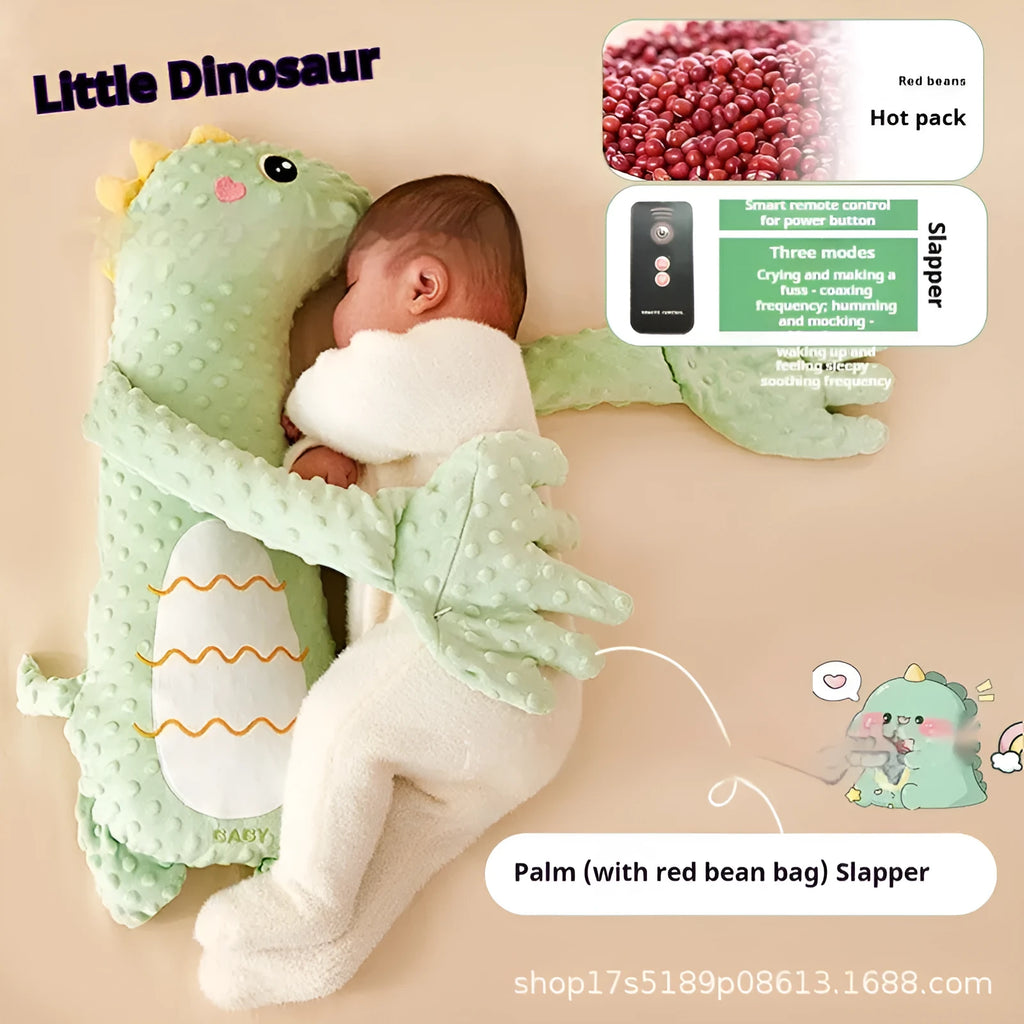 Soothing Baby Sleeping Pillow Animal Doll with Long Life Edition Design Plush Companion for Infants 0-3 Years in Dinosaur Moore Rabbit Big White Geese or Deer Colour Options Graphic Customisation Available
