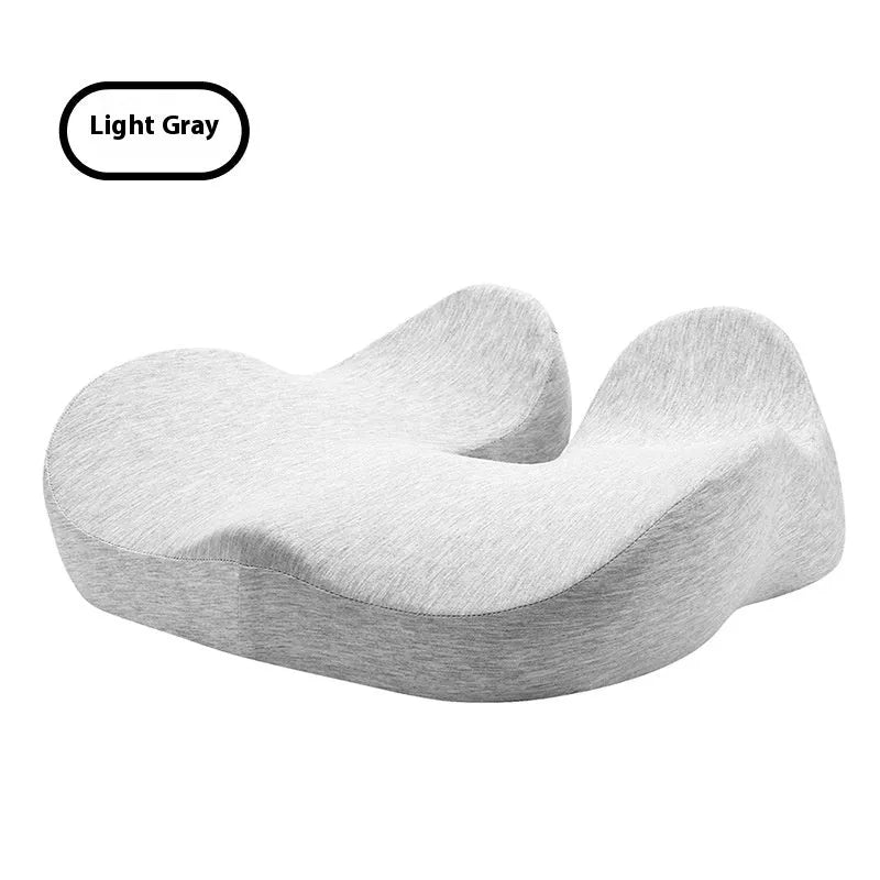 46x43cm memory foam office chair cushion in light grey on desk chair