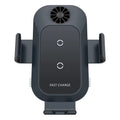 C35 colour car wireless charger phone holder with suction cup air vent mount and Type-C cable.