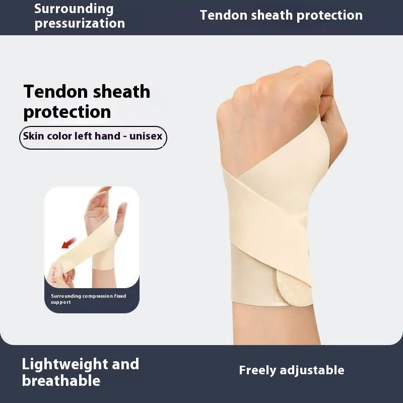 Adjustable athletic wristguards for sports wrist support in black colour