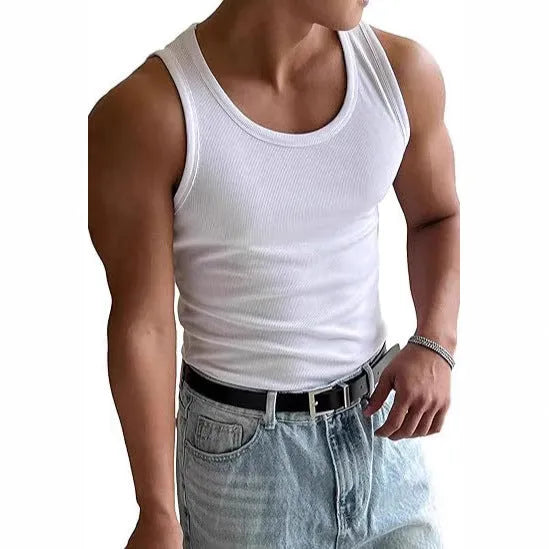 Men's tight-fitting round neck workout t-shirt in polyester available in six colours