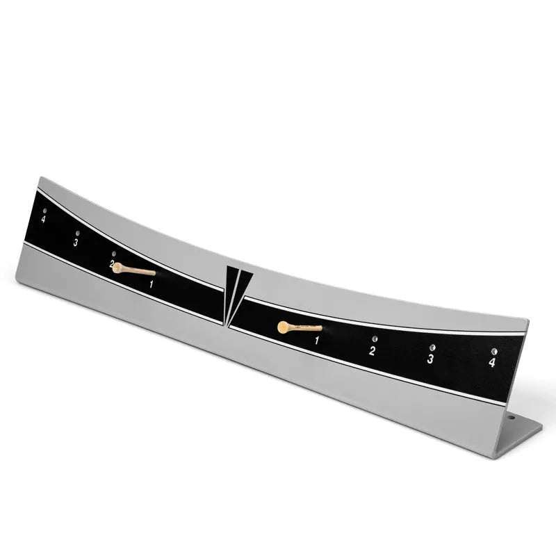 Adjustable golf putter balance simulator with PVC construction on a flat surface.