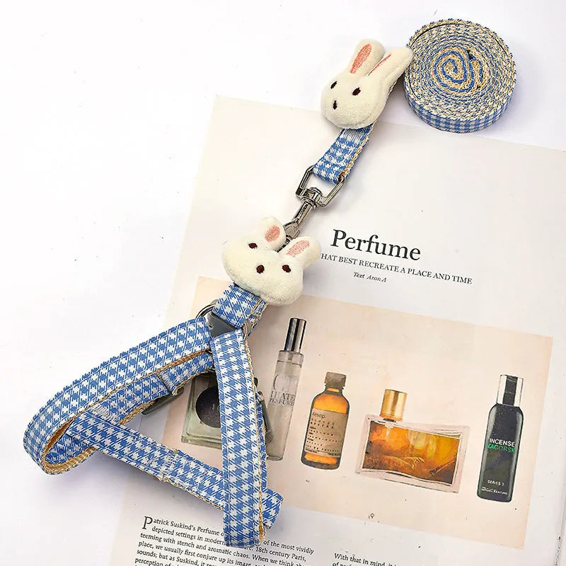 Small dog harness with quick release nylon straps in multiple colour options