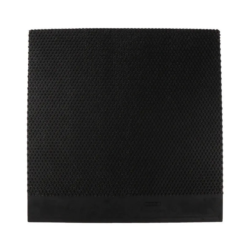 Single table tennis rubber sheet with small-particle texture in black and red colour options