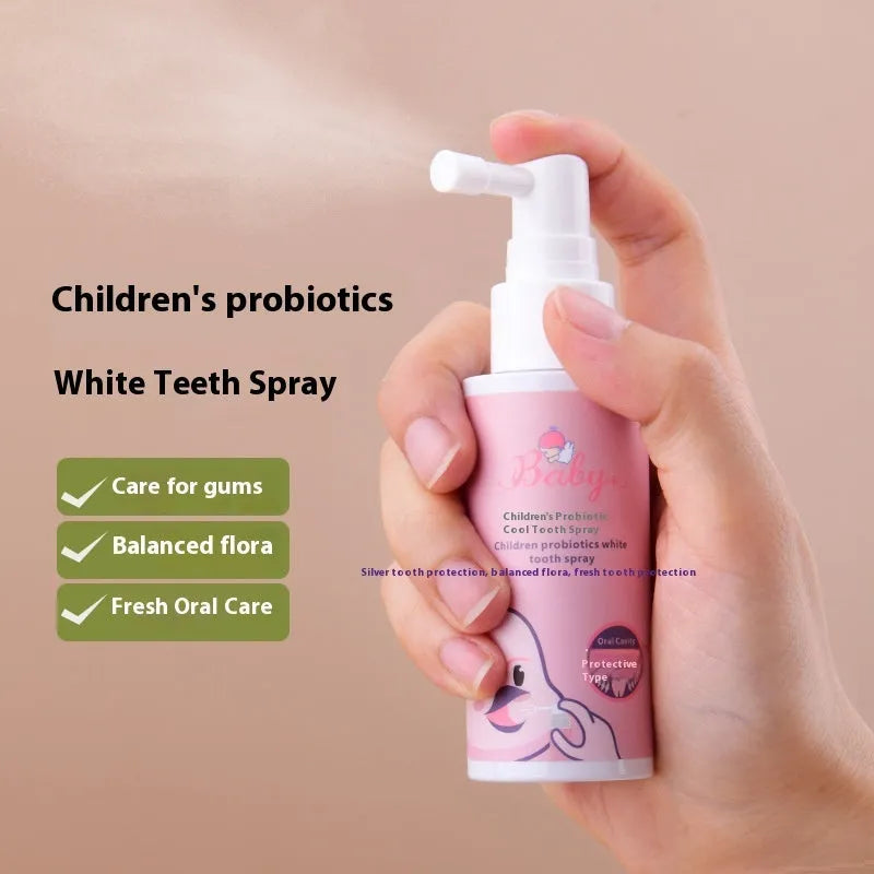 40ml children's probiotics oral spray bottle for teeth cleaning and cavity prevention
