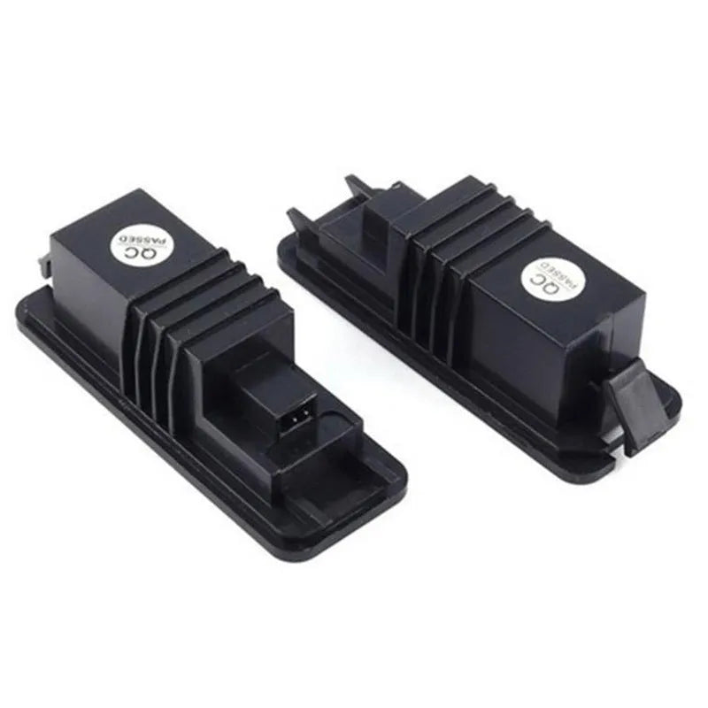 Volkswagen LED license plate light unit with plug connector and built-in Canbus decoder