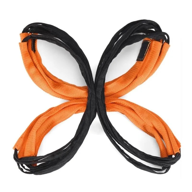 Butterfly ladder children's physical fitness equipment with plastic construction and training rope ladders