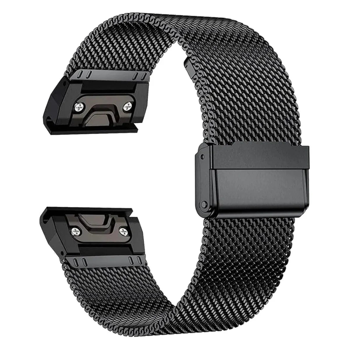 Stainless steel watch strap replacement for Garmin Fenix smartwatches in multiple colours