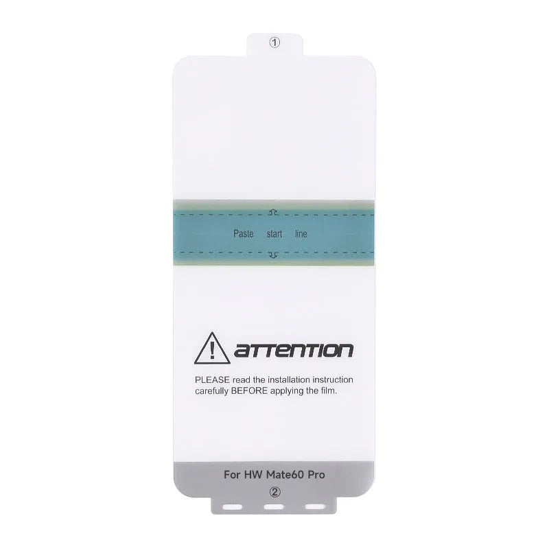 TPU screen protector and application tool for Huawei Mate 60 and Mate 60 Pro mobile phones.