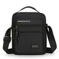 Men's waterproof nylon crossbody bag in green, black, dark blue, or grey colours