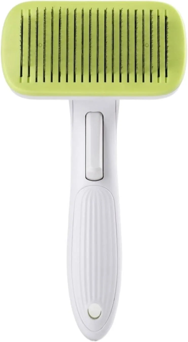 Automatic pet hair removal comb for dogs and cats in blue colour option