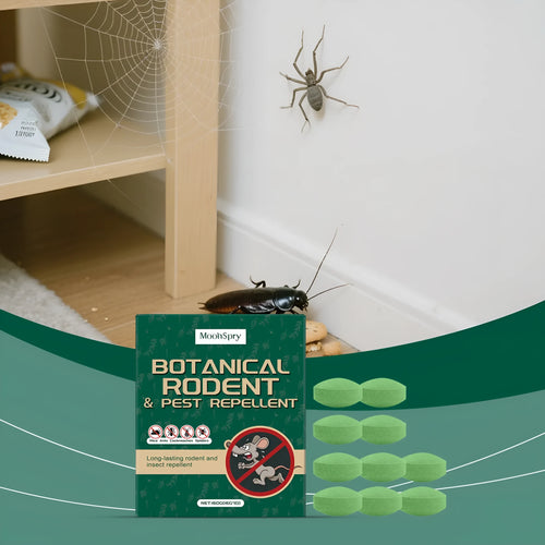 10 anti-mouse repellent pills in 16g units with 3 mesh storage bags for warehouse and household protection