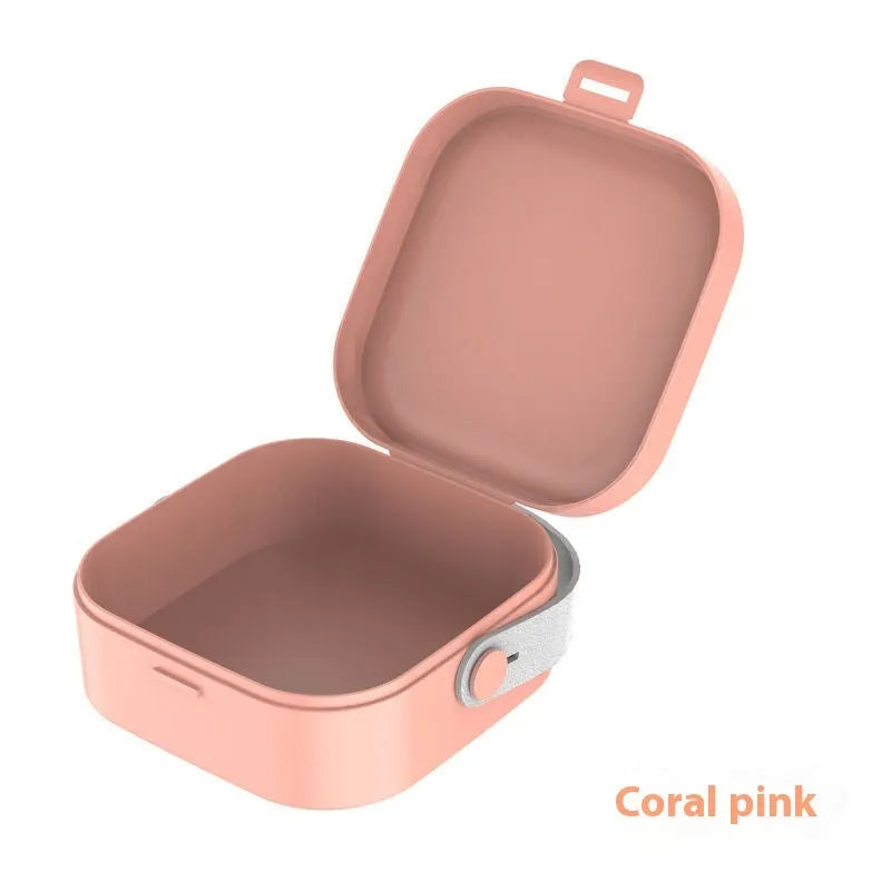 Medium portable storage box with lid for organising cables in five colour options